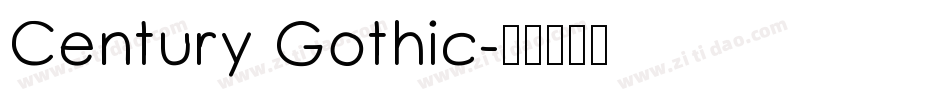Century Gothic字体转换